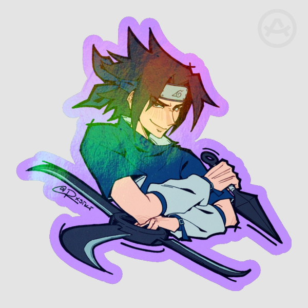Sasuke Holo Sticker
