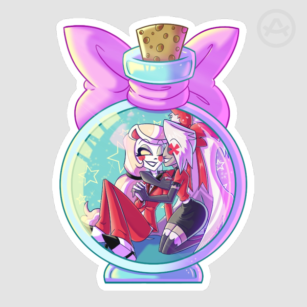 Love In A Bottle Chaggie Sticker