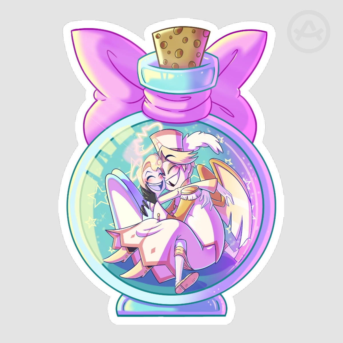 Love In A Bottle HolyGates Sticker