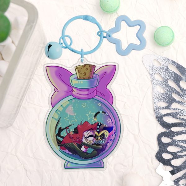 Love In A Bottle MadMaid Keychain