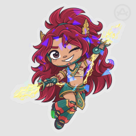 Quetz Clear PET Vinyl Die Cut Sticker (Original character)