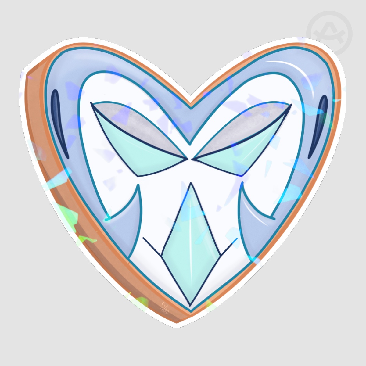 Andrealphus Cookie Shattered Holo Sticker 2.5"