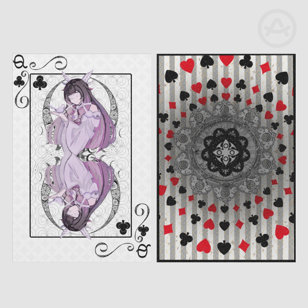 Columbina Queen of Clubs Holographic Photocards