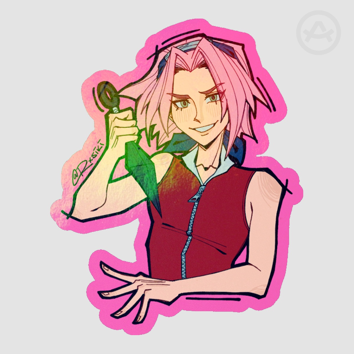 Sakura Holo Sticker