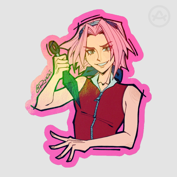 Sakura Holo Sticker