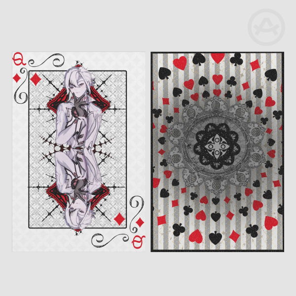 Arlecchino Queen of Diamonds Holographic Photocards