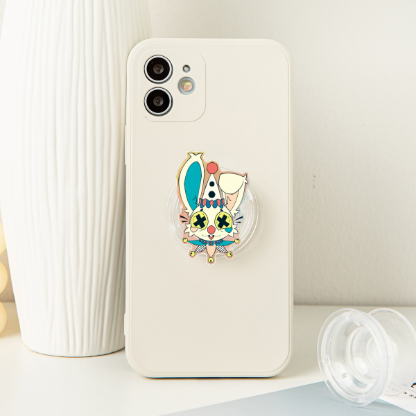 Clown Bun Acrylic Airbag Phone Holder - 1.96"(50mm), Rainbow
