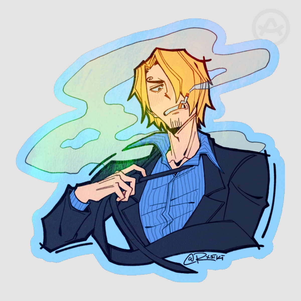 Sanji Holo Sticker