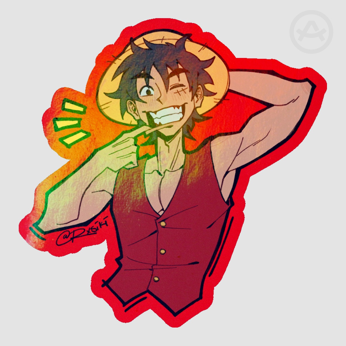 Luffy Holo Sticker