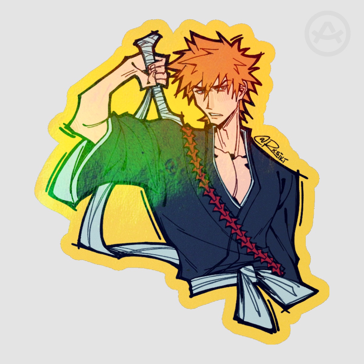 Ichigo Holo Sticker