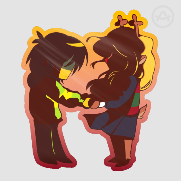 Kris and Noelle Kriselle Lake Scene Sticker