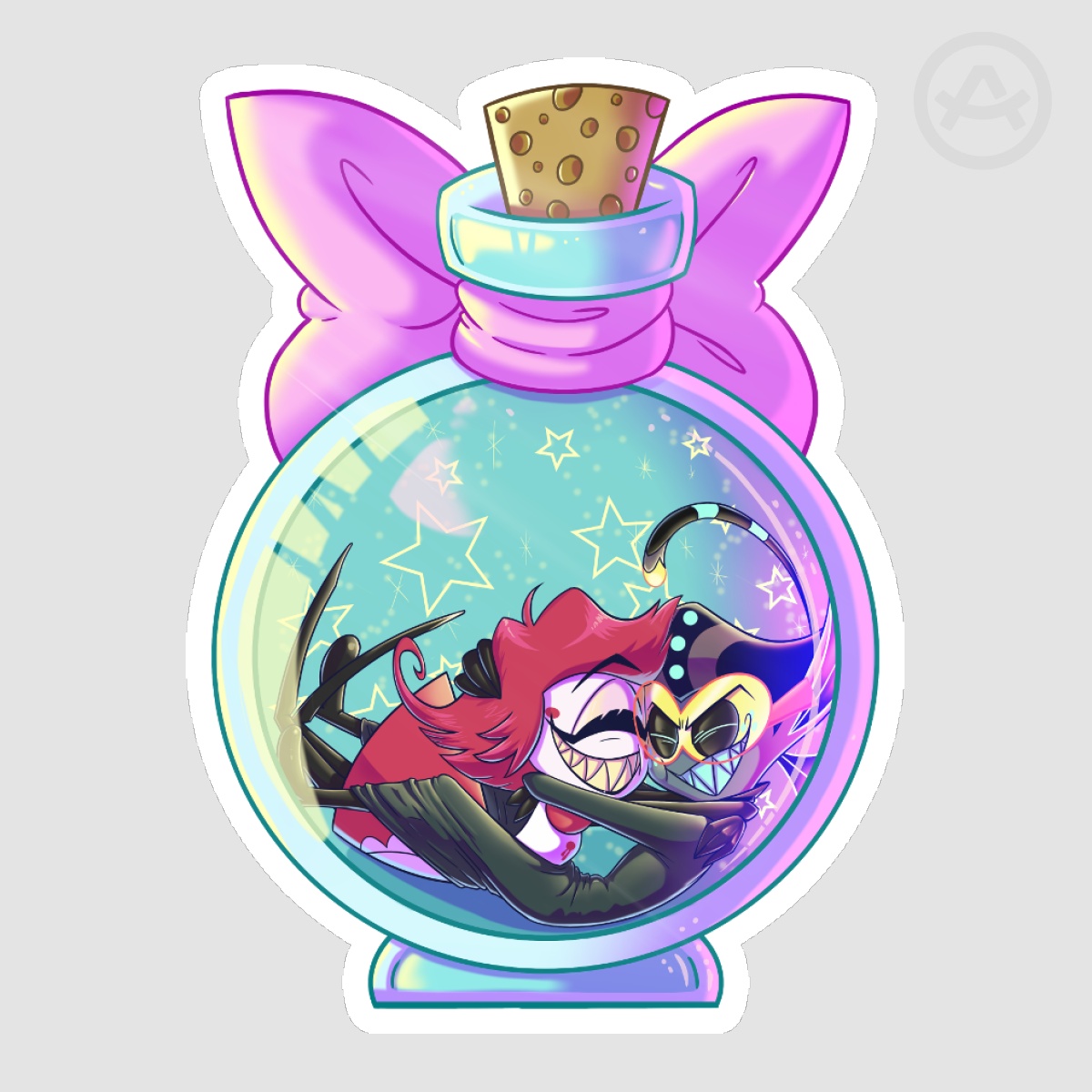 Love In A Bottle MadMaid Sticker