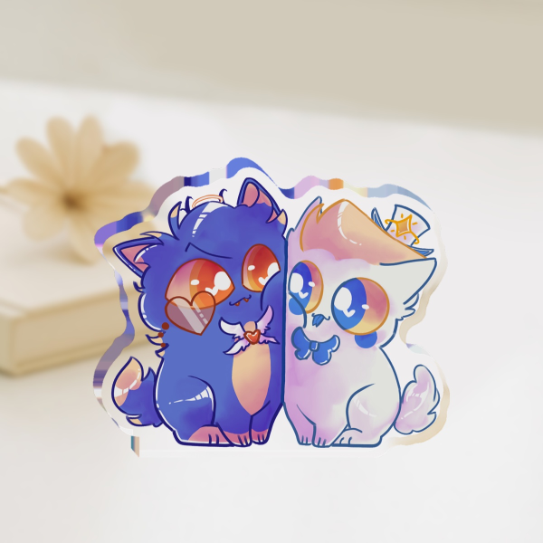 Angelic Radioapple Cats Thick Acrylic Standee