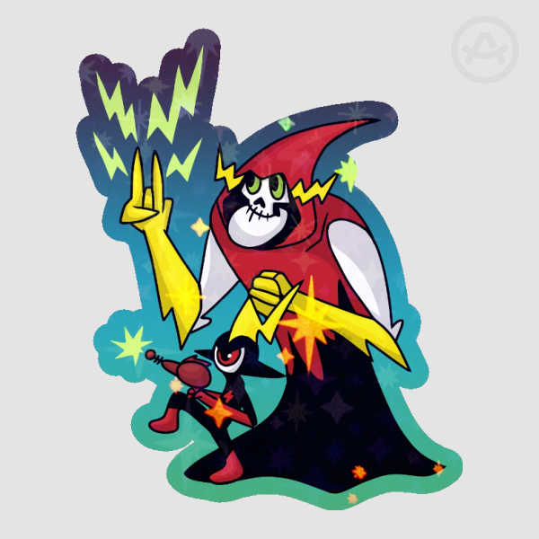 Lord Hater & Commander Peepers Star Holo Sticker