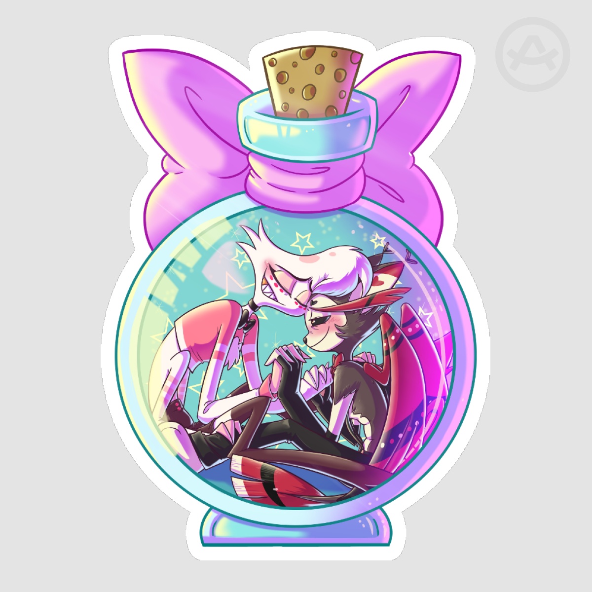 Love In A Bottle HuskerDust Sticker