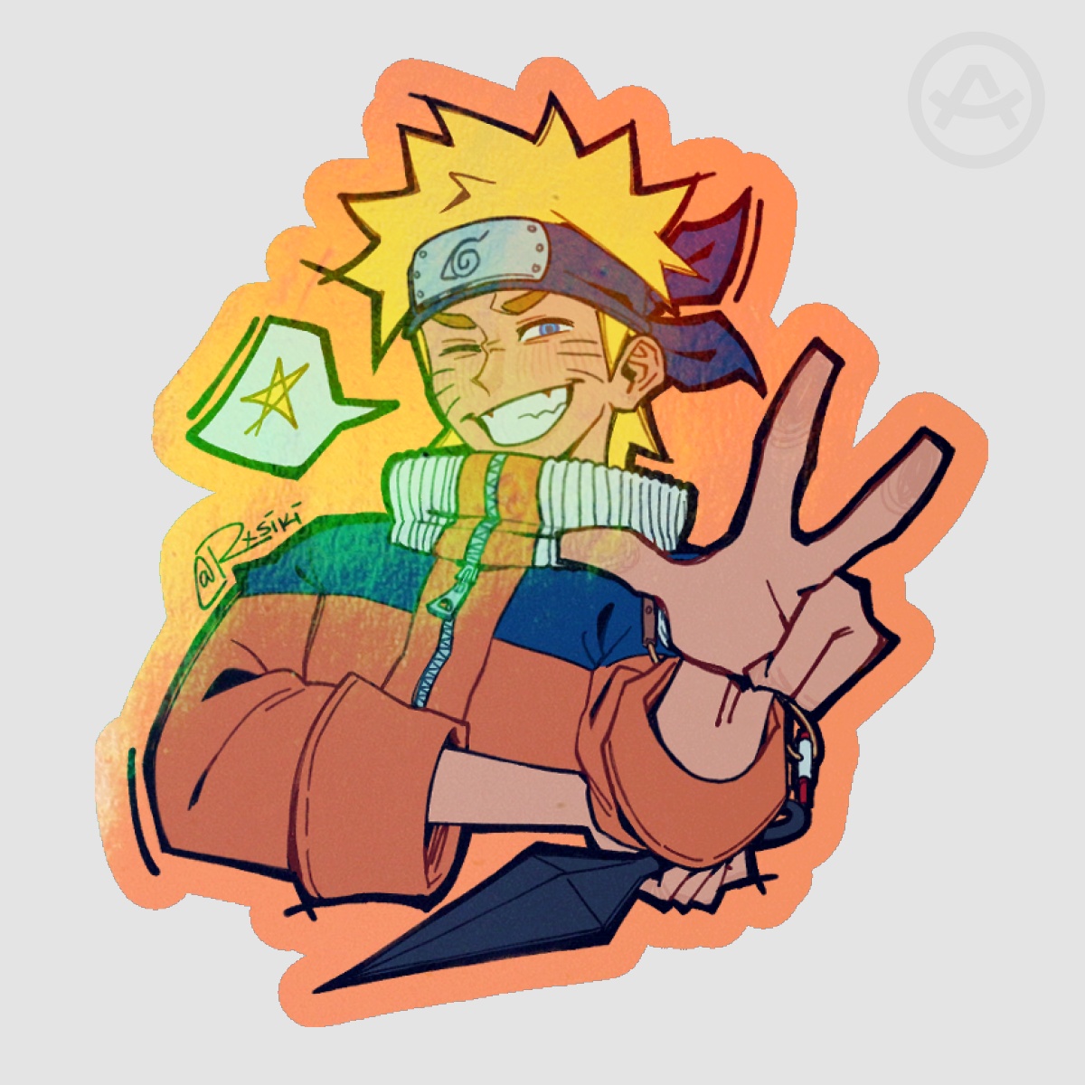 Naruto Holo Sticker