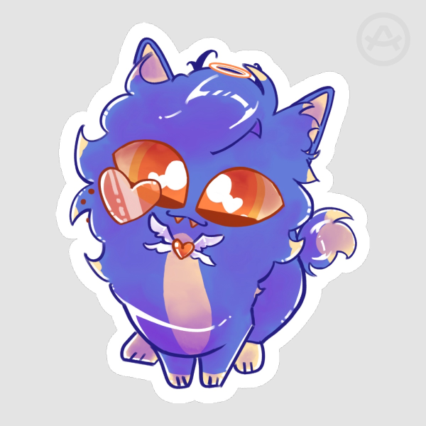 Cat Angel Alastor Sticker