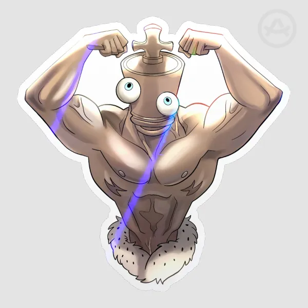 Buff Kinger TADC stickers meme Die Cut Stickers