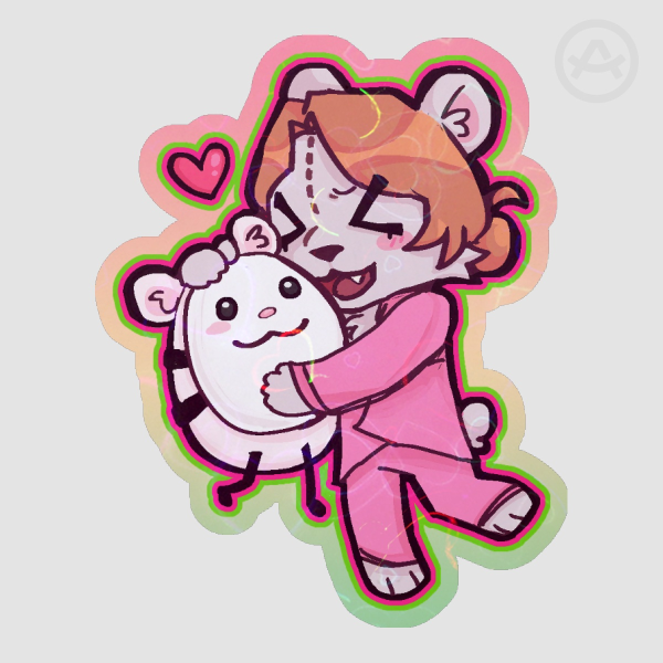 QSMP Plushie KatieB and Nacho stickers!