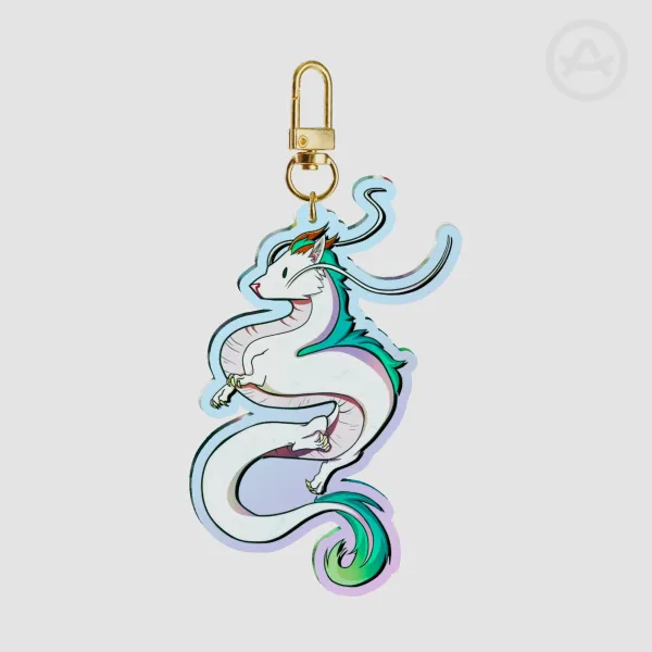 Haku Spirited Away Holo Keychain