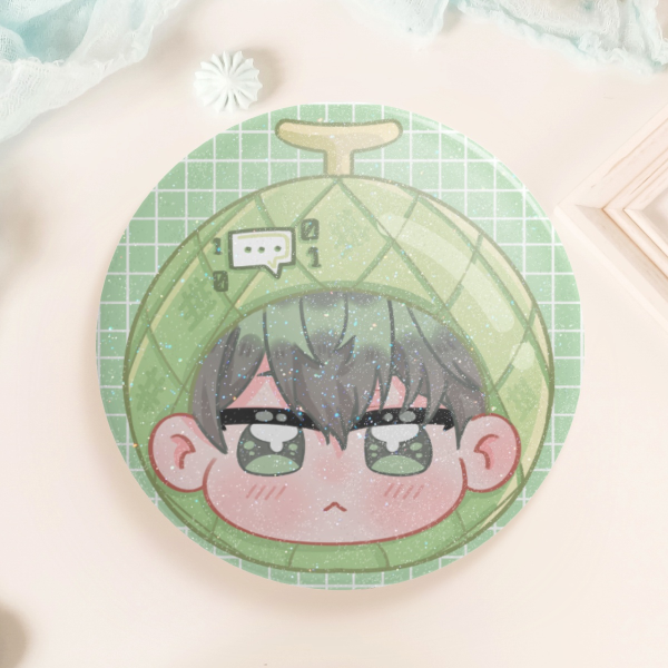 Plave Yu Hamin Chibi Melon Badge