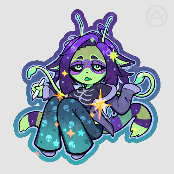 Bandit-coon (Sona) Alien Raccoon Sticker