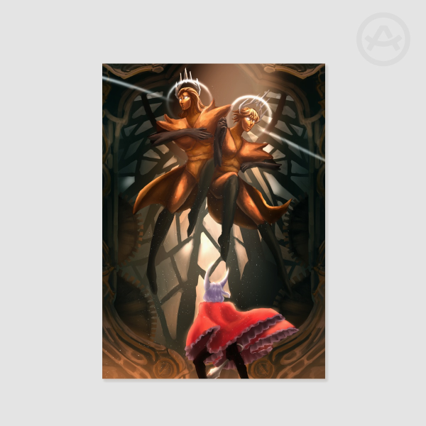 The Cogwork Dancers: Humanized A5 Print