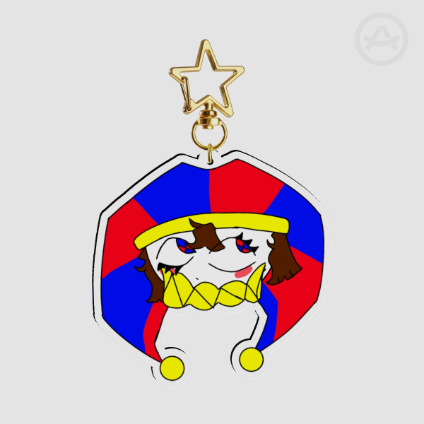 Calm Jester Pomni - Acrylic Keychain