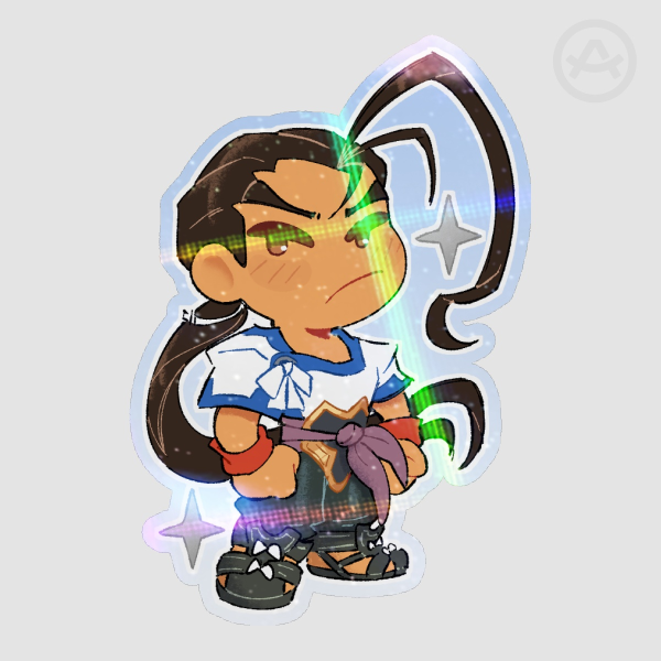 Fei Fong Wong [Xenogear] - Die Cut Stickers