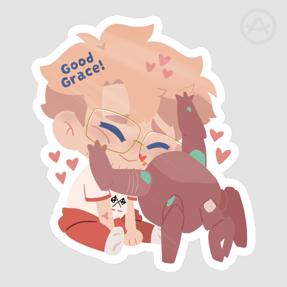 Headpat Grace Rocky Sticker (alt) | Project Hail Mary