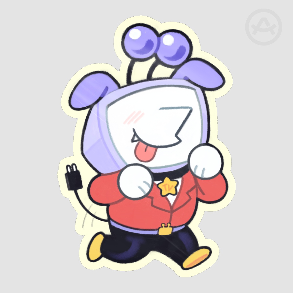 Puppy Tenna Sticker