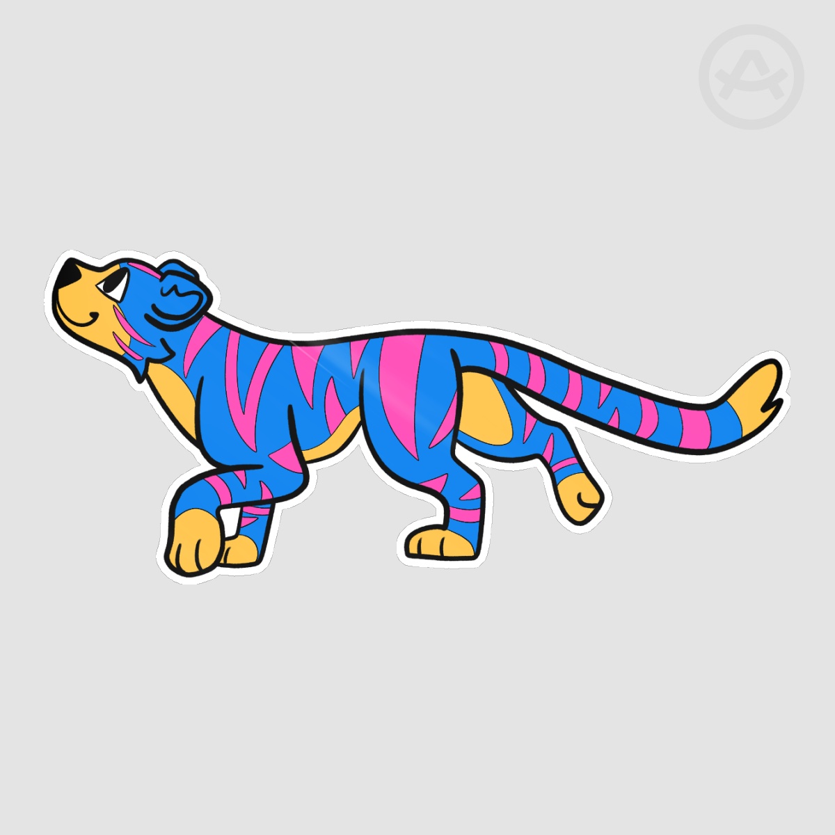 Pan Tiger Die Cut Stickers