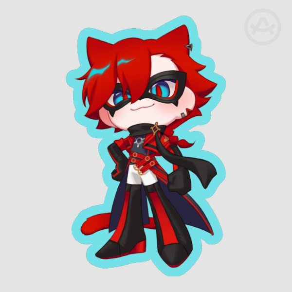 Caspurr Catacini Die Cut Sticker