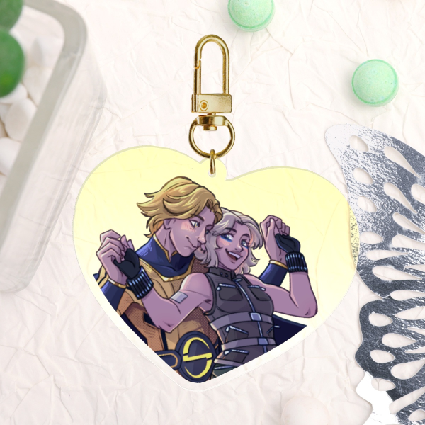 Boblena "Flying together" Acrylic Keychain