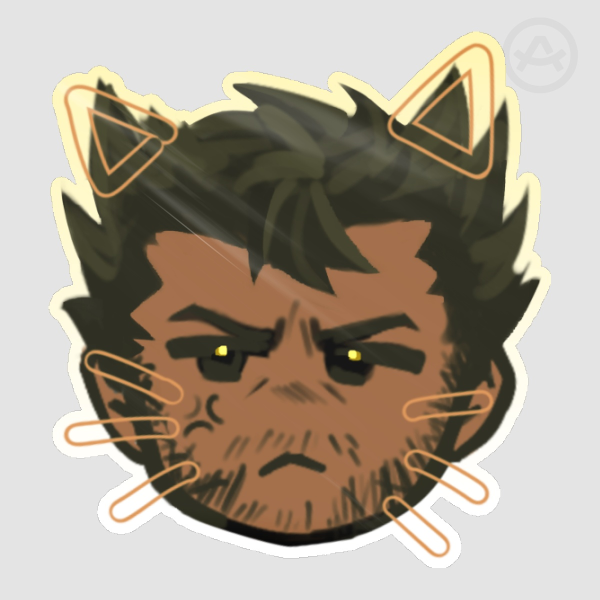Kitty Wolverine sticker