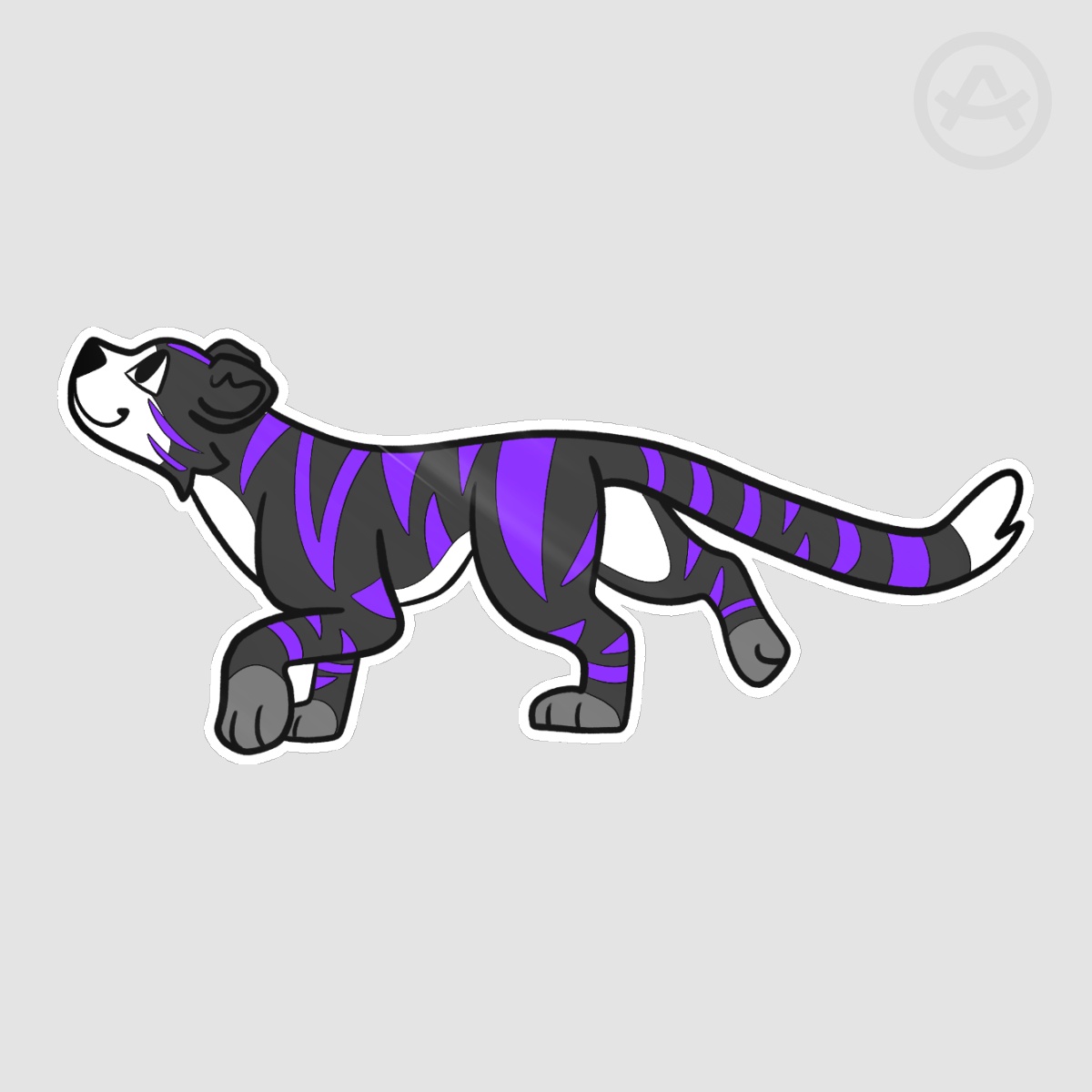 Ace Tiger Die Cut Stickers
