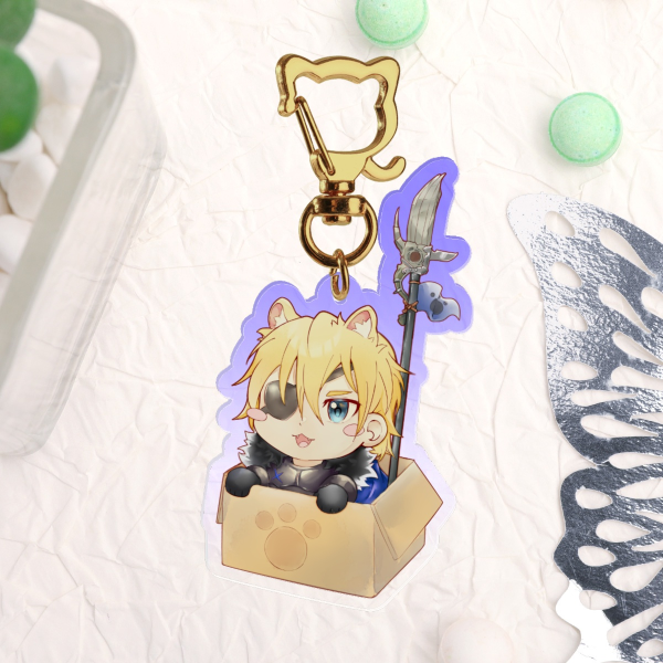 Cardboard Box Kitty Dimitri Alexandre Blaiddyd Acrylic Keychains