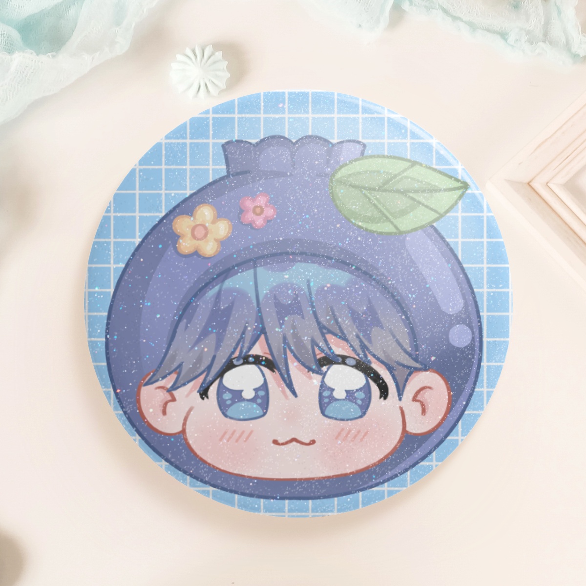 Plave Nam Yejun Chibi Bluebery Badge