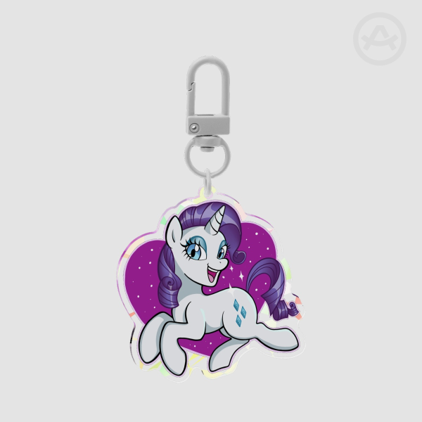 Rarity Broken Glass Acrylic Keychain