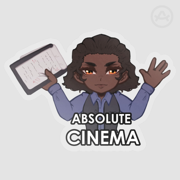 Armand Interview With the Vampire IWTV 'ABSOLUTE CINEMA' Clear Sticker