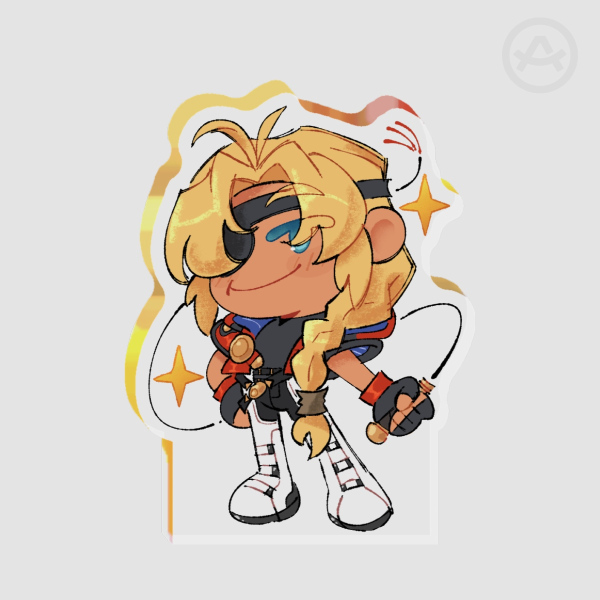 Bartholomew Fatima [Xenogear] - Thick Acrylic Stand No Base - 0.27"(70mm), 0.39"(10mm)