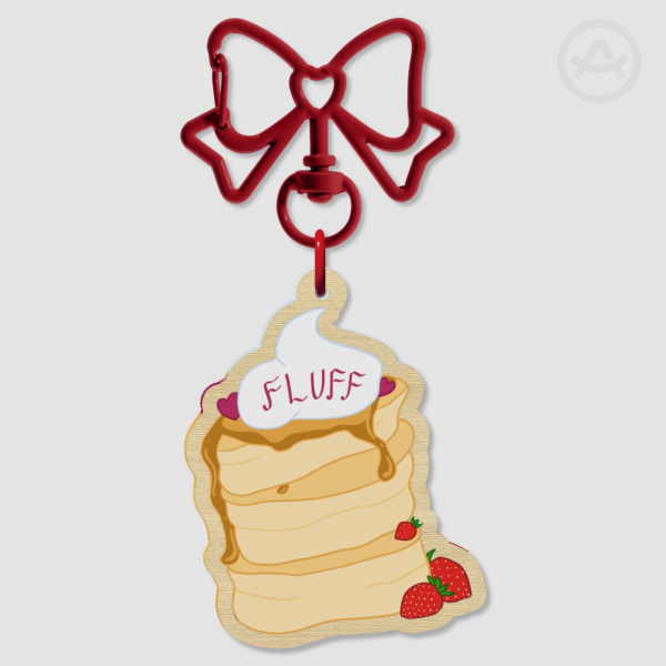 Fluff Pancakes | Wood Keychains