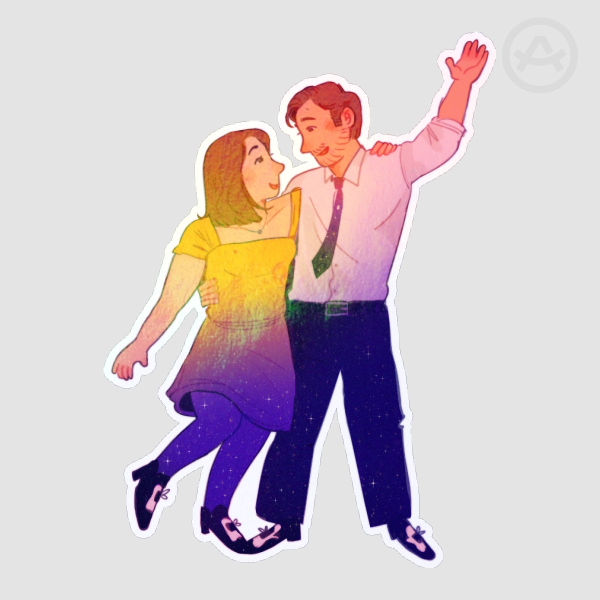 what a waste of a lovely night (sticker)