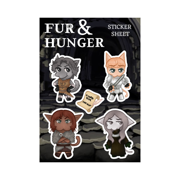 [STICKER SHEET] Fur & Hunger