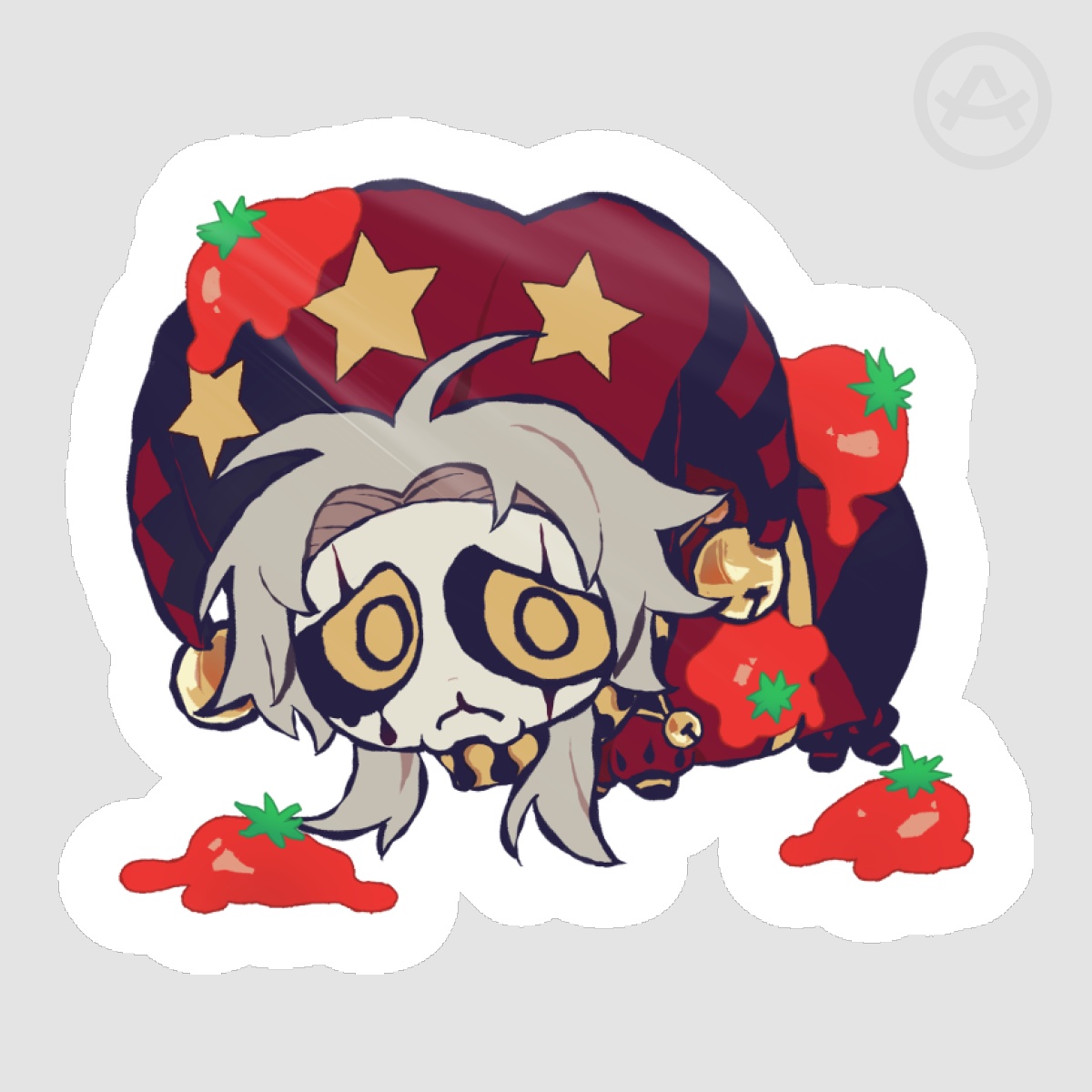 Pierrot - Freak Circus sad creature sticker