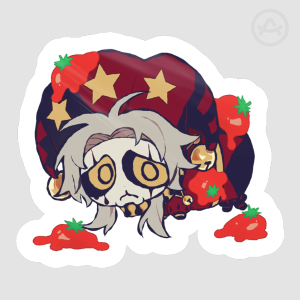 Pierrot - Freak Circus sad creature sticker