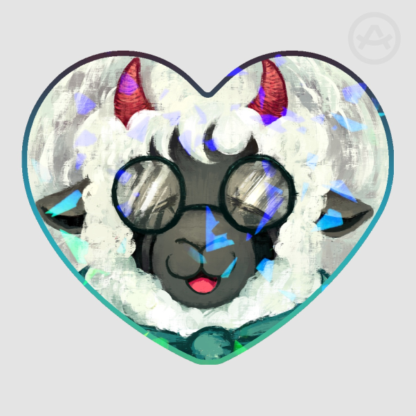 Aniel - Holo Heart Sticker