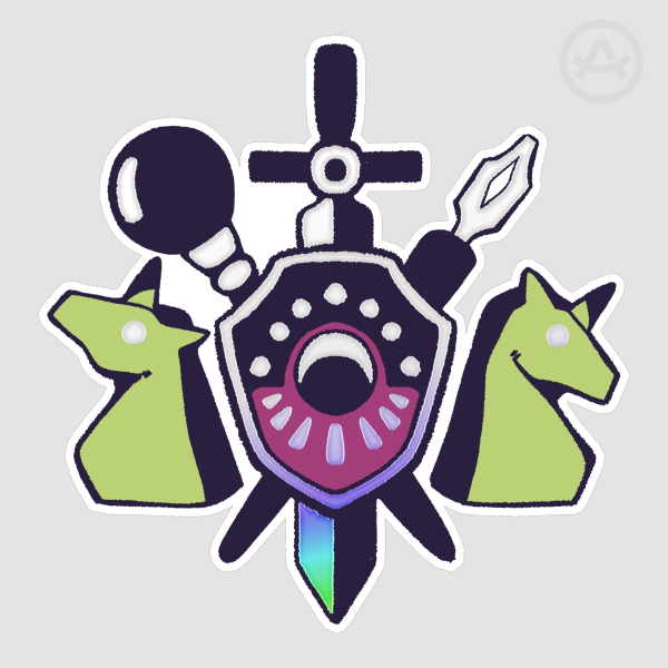 Acid Blossom Coven Emblem Sticker (Holo Edition)