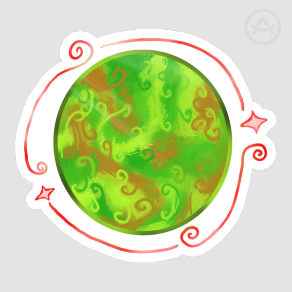 Planet Adrian Sticker Glossy