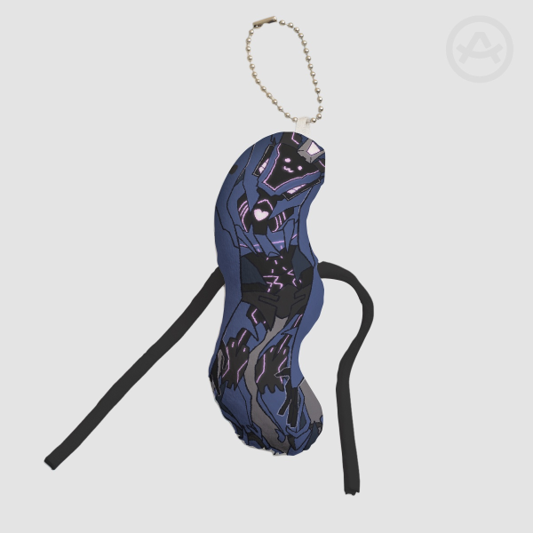soundwave silly worm plush keychain